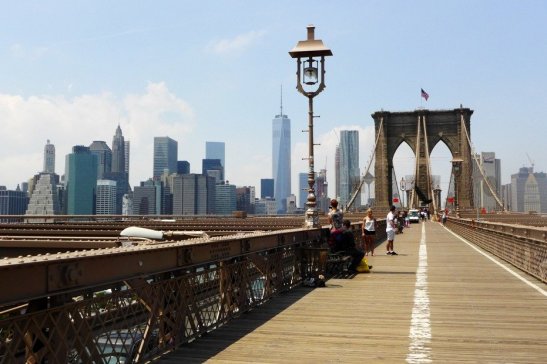 Brooklyn Bridge Pedestrian Walkway; New York City