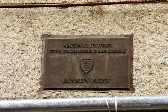 Brooklyn Bridge Pedestrian Walkway; New York City