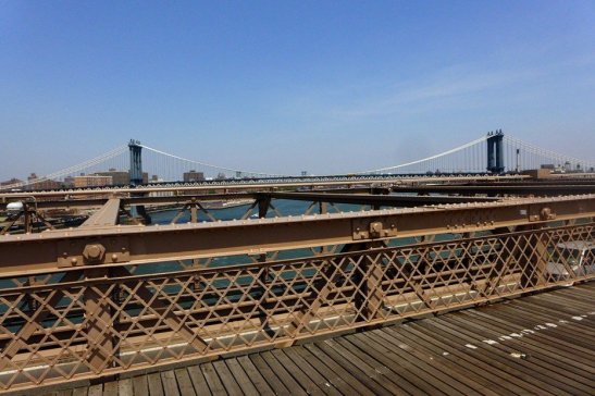 Brooklyn Bridge Pedestrian Walkway; New York City